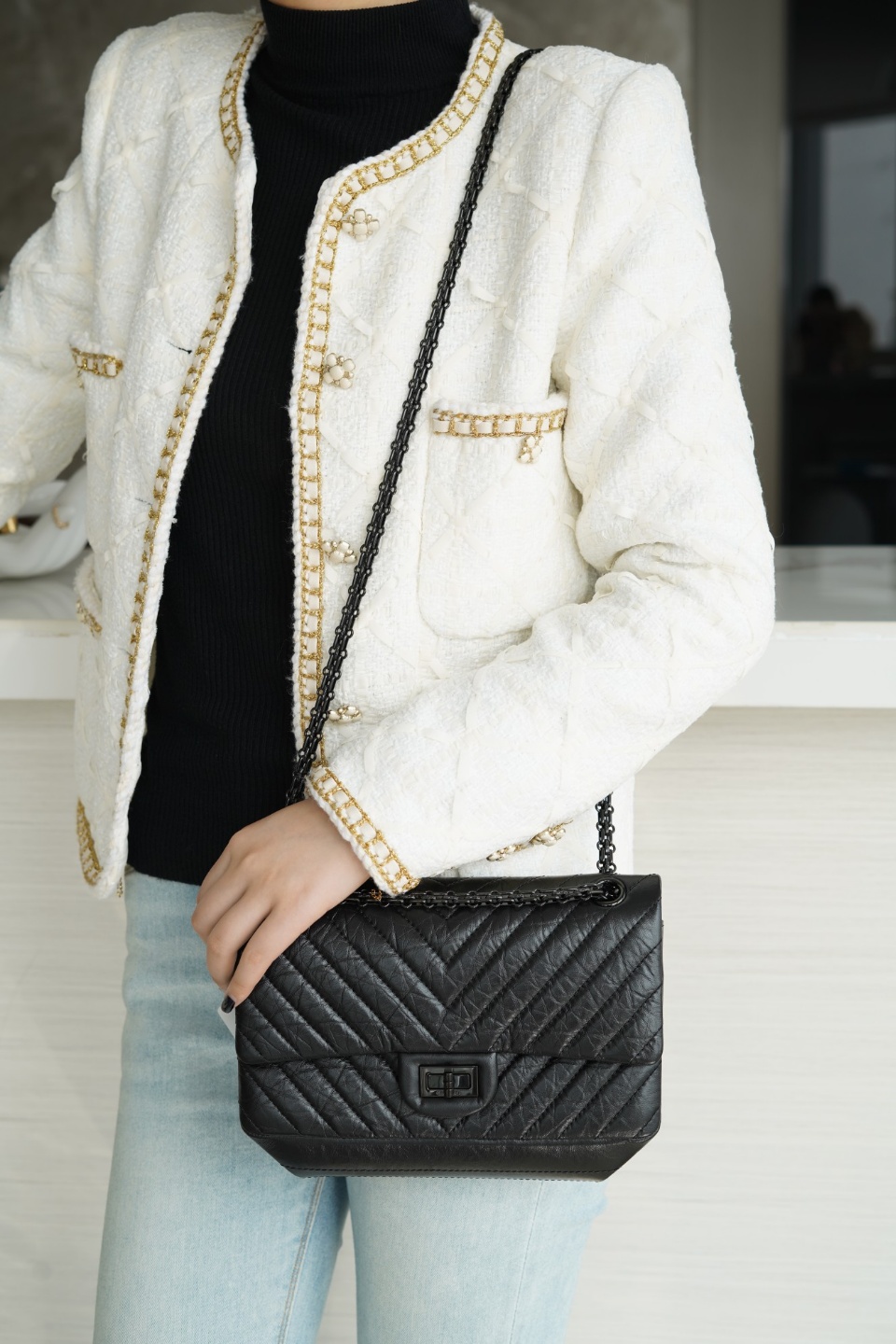 샤넬 2.55빈티지플랩백