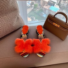 에르메스 밍크슬리퍼