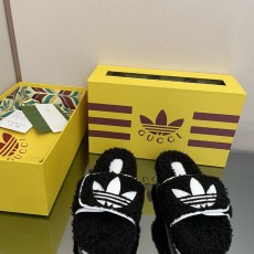 구찌X아디다스 퍼슬리퍼