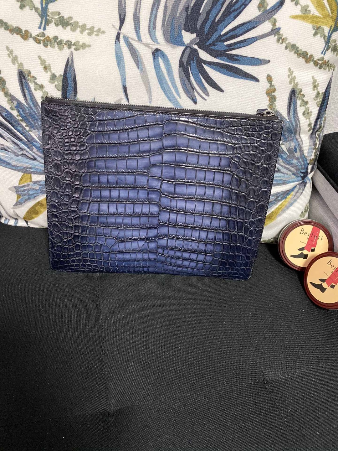 벨루티 클러치(악어가죽)