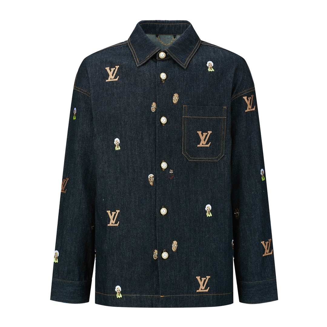 루이비통 데님셔츠