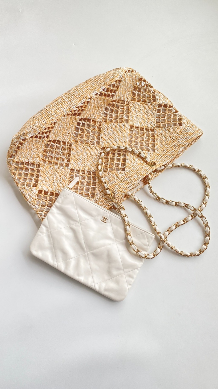 샤넬 코코비치라피아백