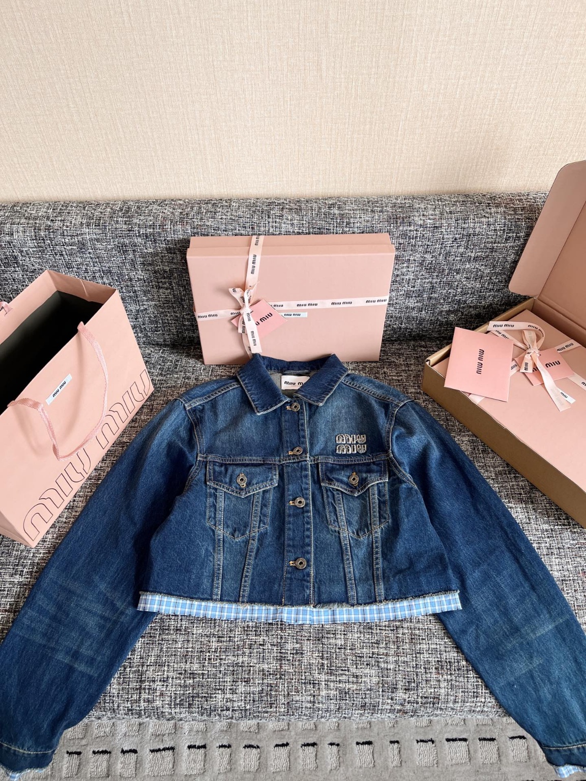 미우미우 데님자켓