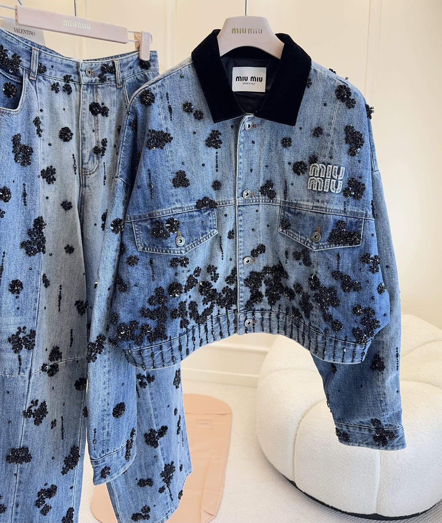 미우미우 데님자켓