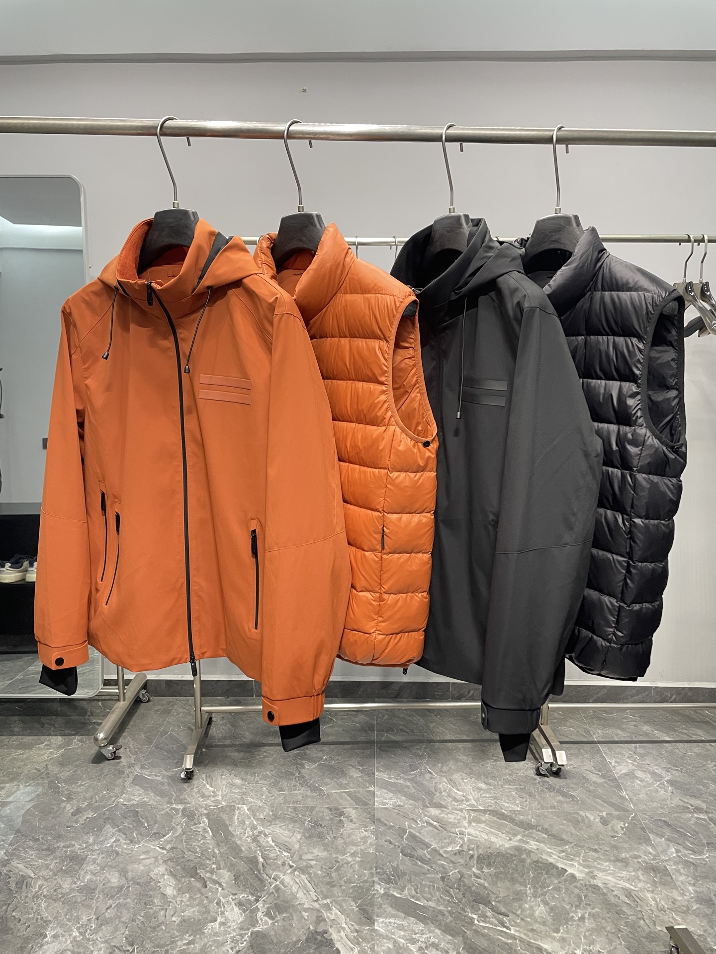 제냐 자켓+패딩조끼