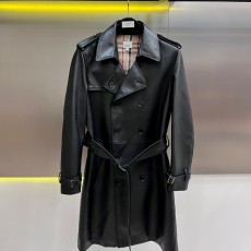 버버리 가죽코트