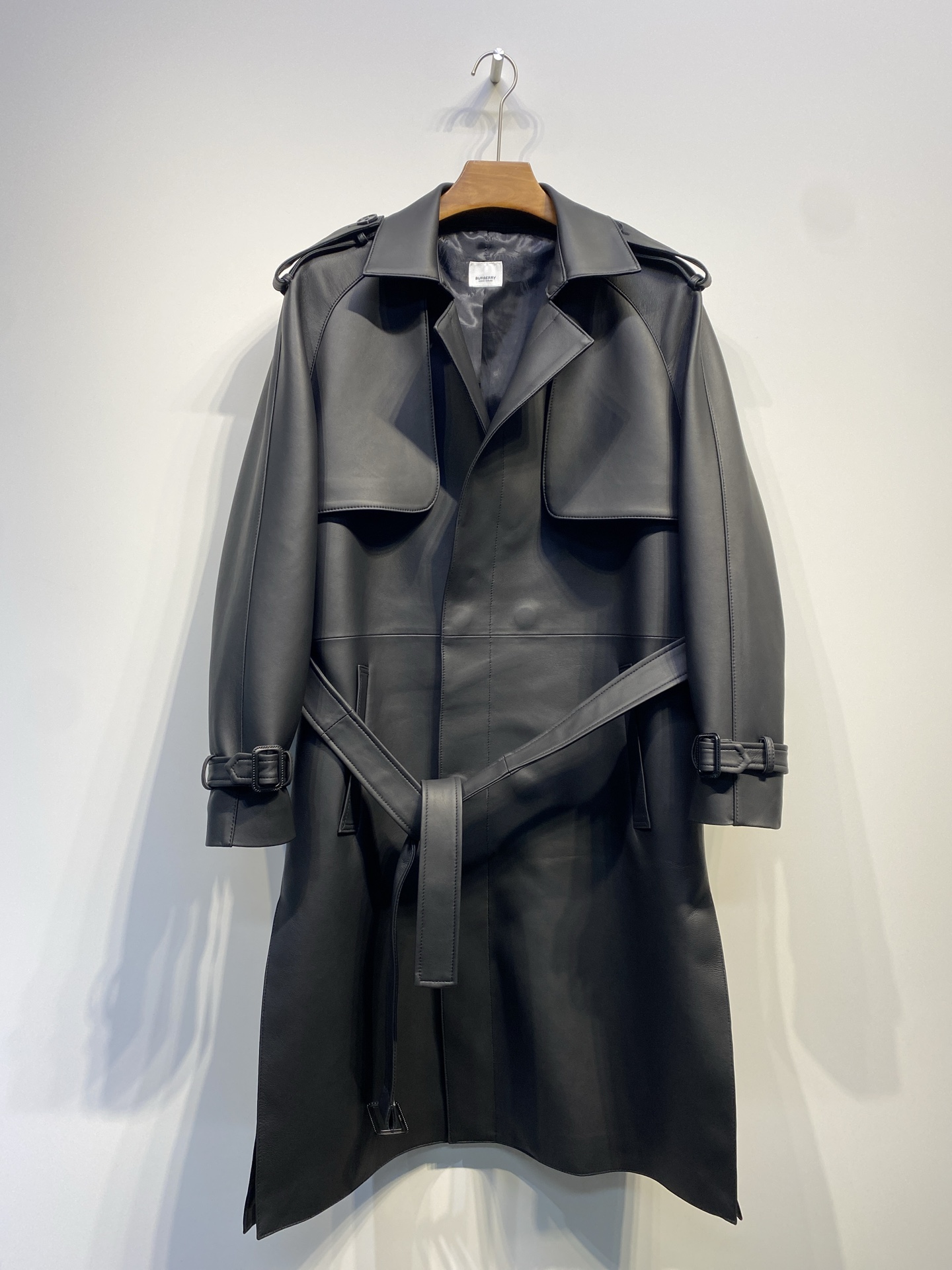 버버리 가죽코트