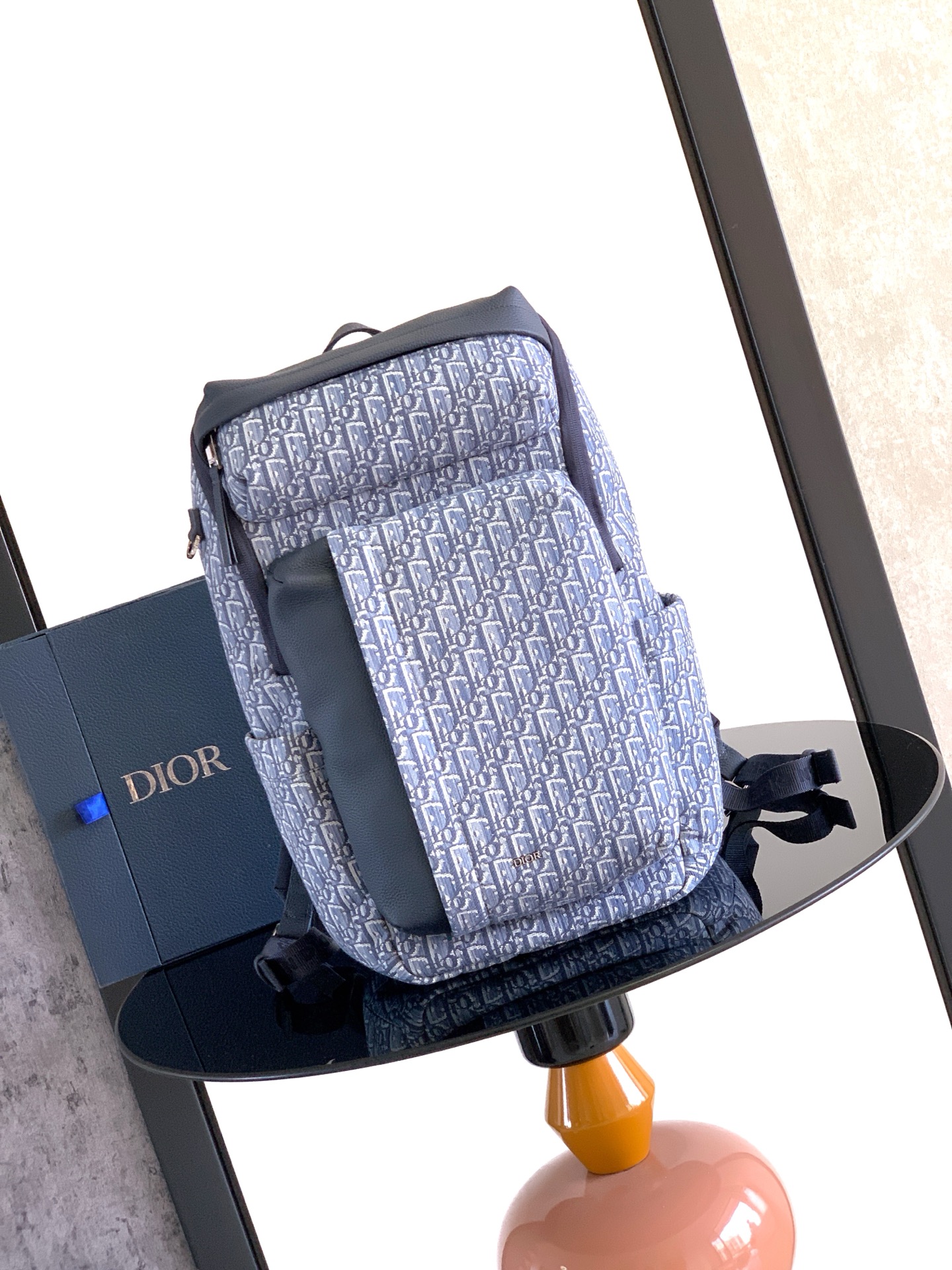 디올 라이더소프트지퍼백팩